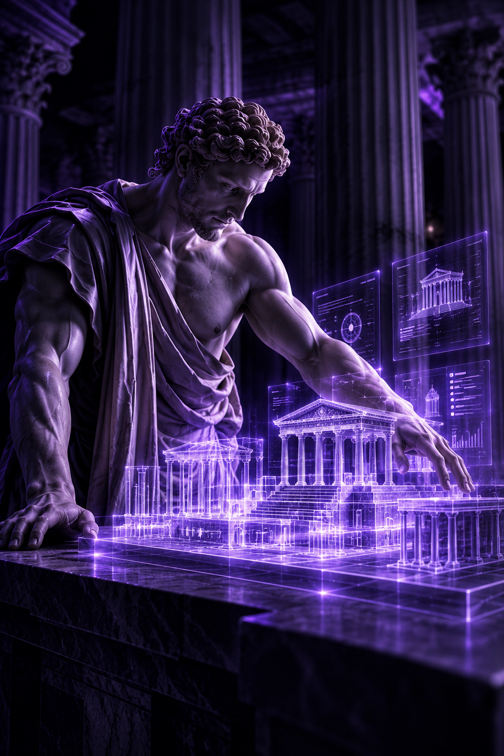 Figura clásica construyendo una arquitectura digital organizada