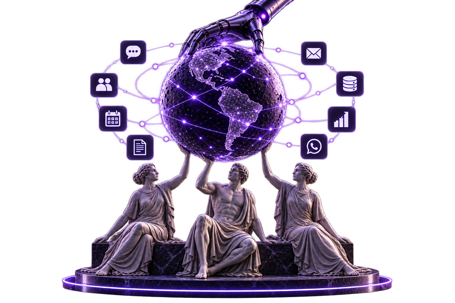 Operación organizada y asistida por inteligencia artificial